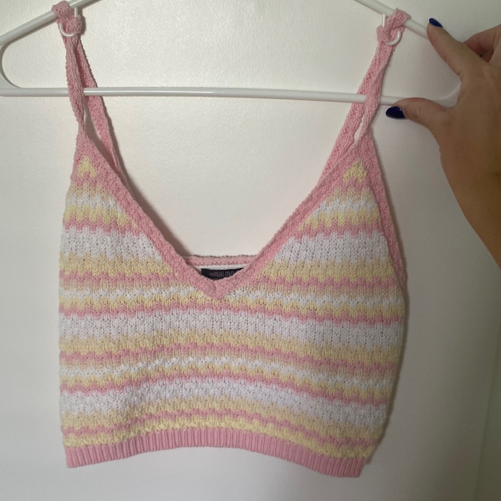 Multi colored knit tank top from Target